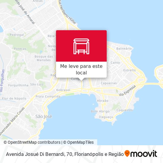 Avenida Josué Di Bernardi, 70 mapa