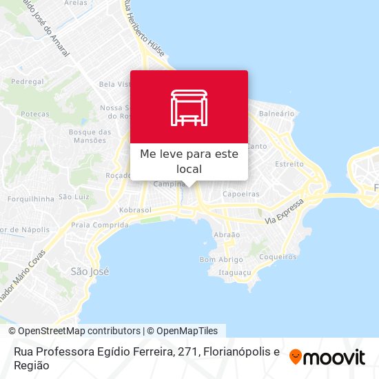 Rua Professora Egídio Ferreira, 271 mapa