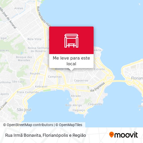 Rua Irmã Bonavita mapa