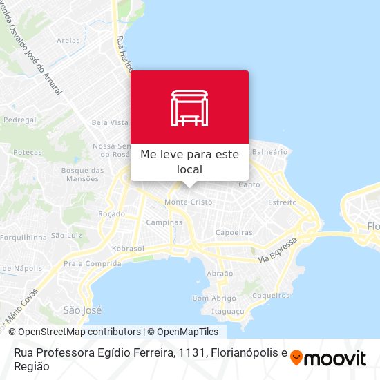 Rua Professora Egídio Ferreira, 1131 mapa