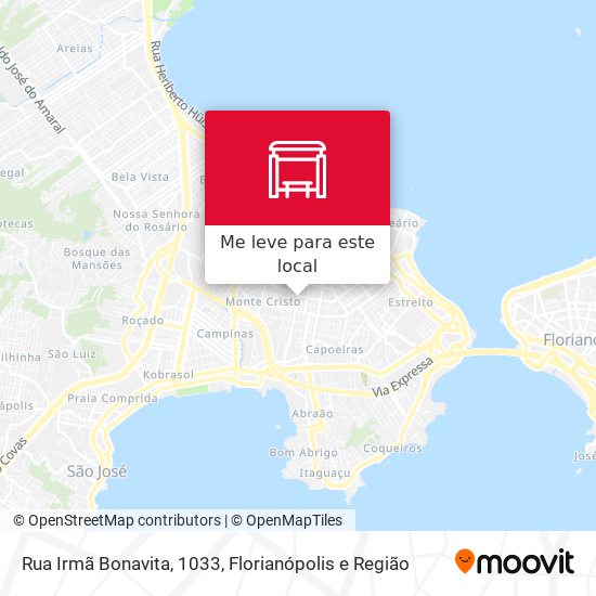 Rua Irmã Bonavita, 1033 mapa