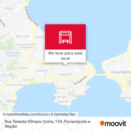 Rua Tenente Olímpio Costa, 104 mapa