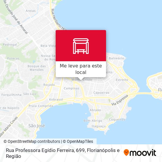 Rua Professora Egídio Ferreira, 699 mapa