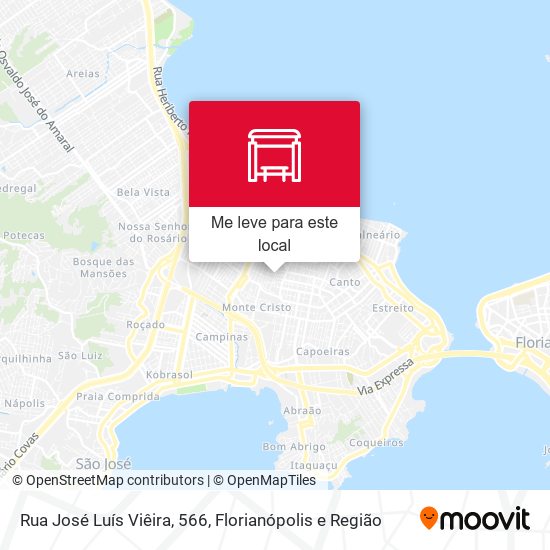 Rua José Luís Viêira, 566 mapa