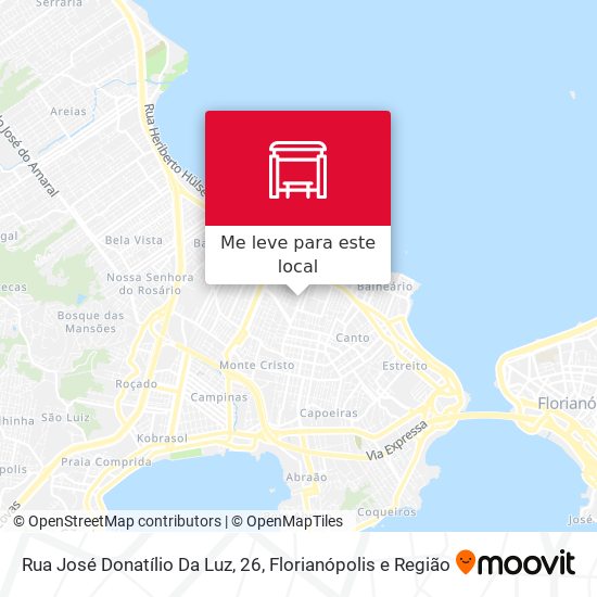 Rua José Donatílio Da Luz, 26 mapa
