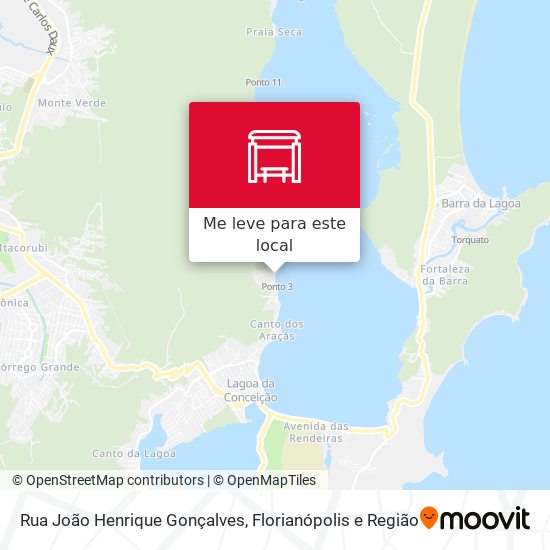 Rua João Henrique Gonçalves mapa