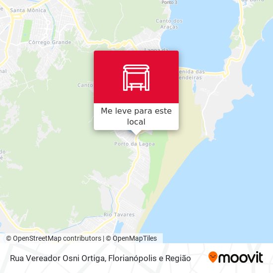 Rua Vereador Osni Ortiga mapa