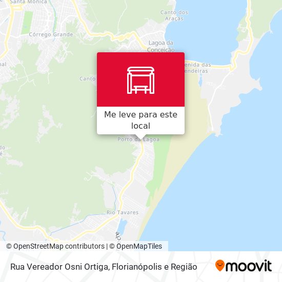 Rua Vereador Osni Ortiga mapa