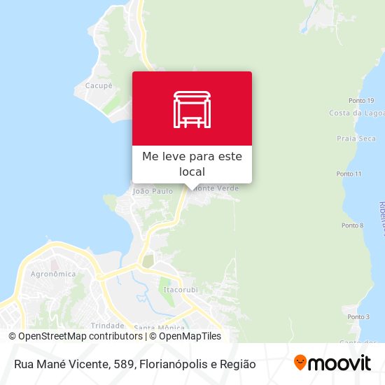 Rua Mané Vicente, 589 mapa