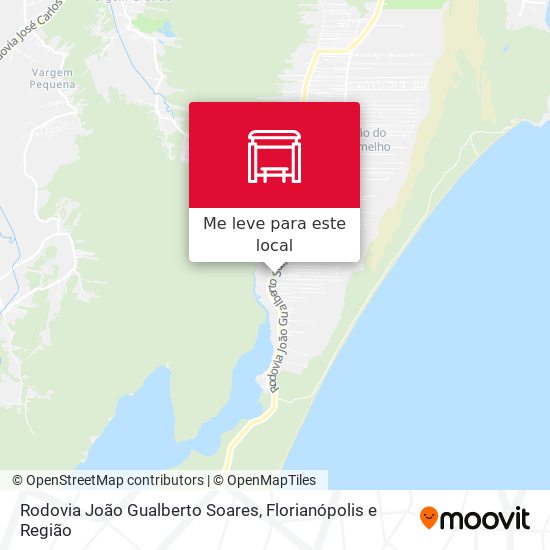 Rodovia João Gualberto Soares mapa