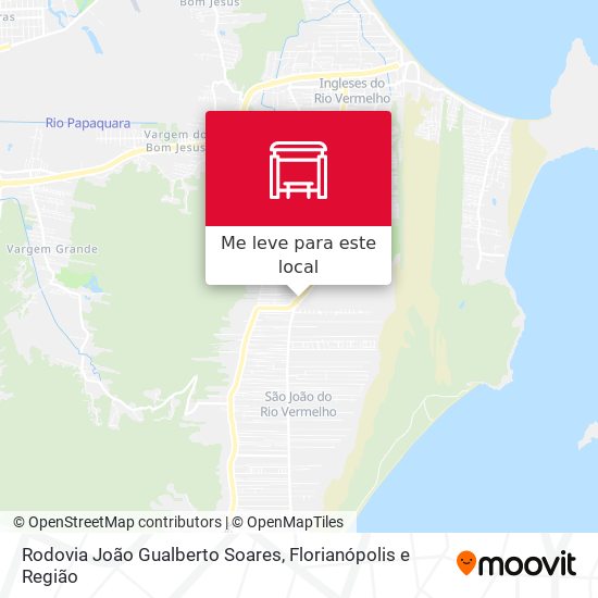 Rodovia João Gualberto Soares mapa