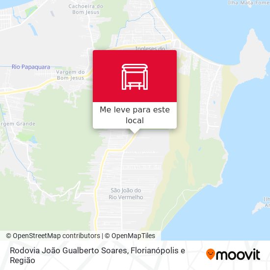 Rodovia João Gualberto Soares mapa