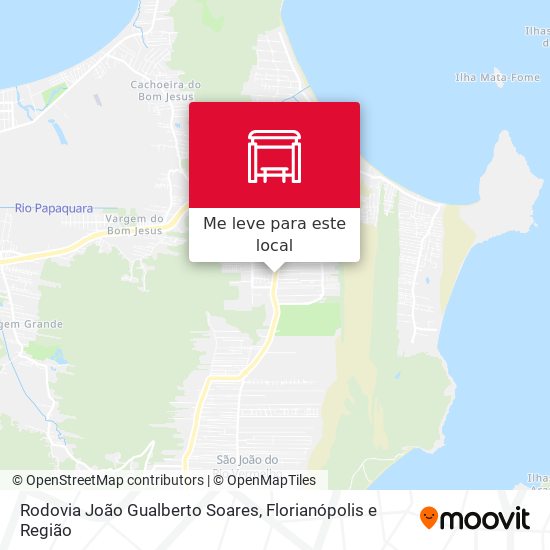 Rodovia João Gualberto Soares mapa