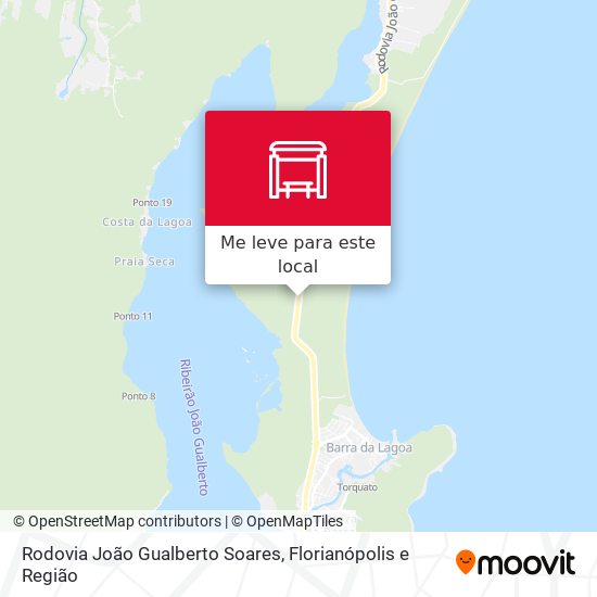 Rodovia João Gualberto Soares mapa