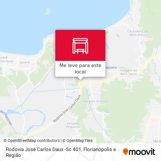 Rodovia José Carlos Daux -Sc 401 mapa