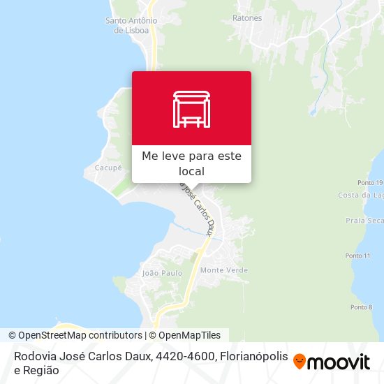 Rodovia José Carlos Daux, 4420-4600 mapa