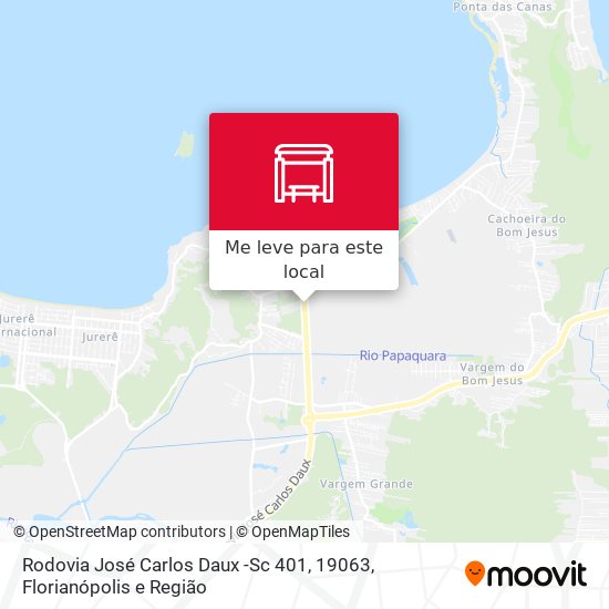 Rodovia José Carlos Daux -Sc 401, 19063 mapa
