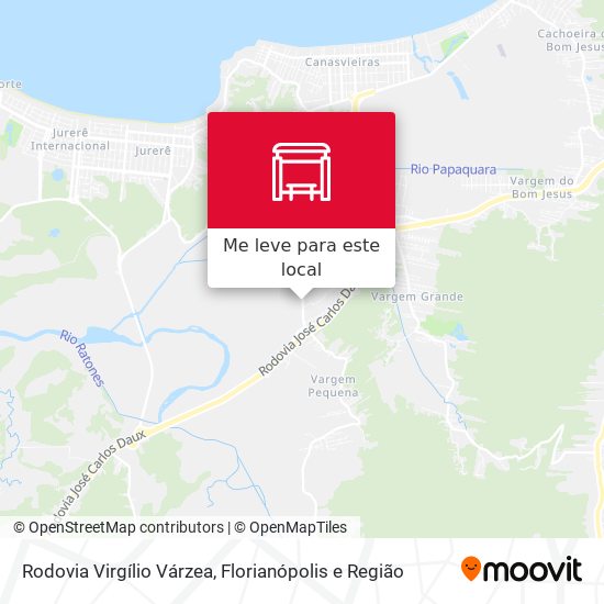 Rodovia Virgílio Várzea mapa