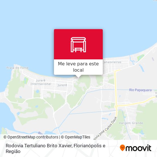 Rodovia Tertuliano Brito Xavier mapa