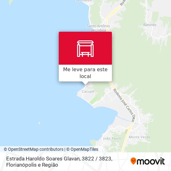 Estrada Haroldo Soares Glavan, 3822 / 3823 mapa