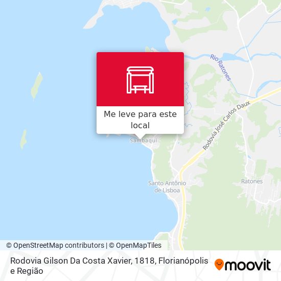 Rodovia Gilson Da Costa Xavier, 1818 mapa