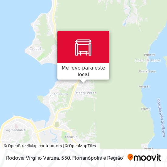 Rodovia Virgílio Várzea, 550 mapa