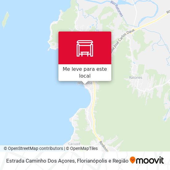 Estrada Caminho Dos Açores mapa