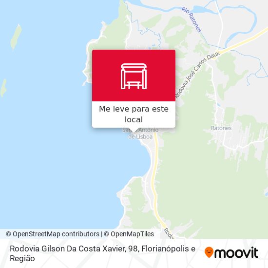 Rodovia Gilson Da Costa Xavier, 98 mapa