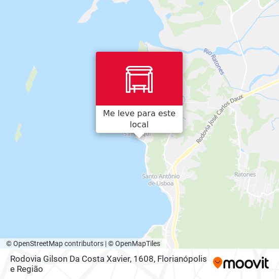 Rodovia Gilson Da Costa Xavier, 1608 mapa