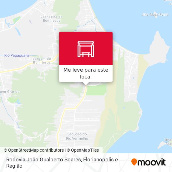 Rodovia João Gualberto Soares mapa