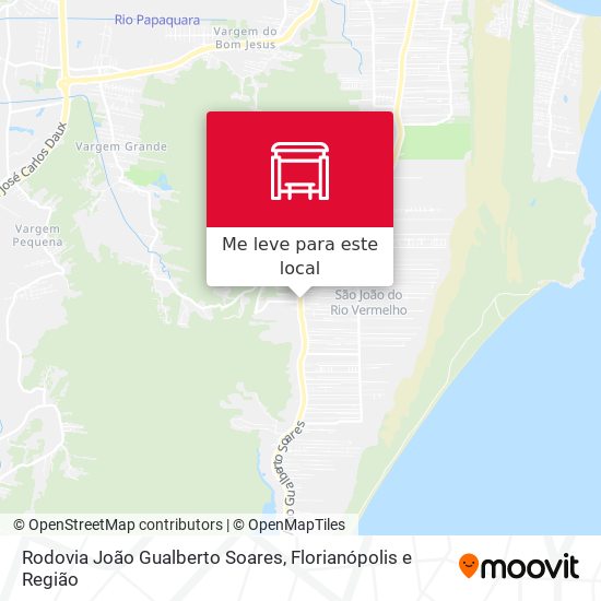 Rodovia João Gualberto Soares mapa