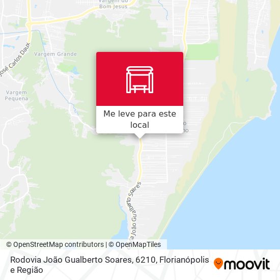 Rodovia João Gualberto Soares, 6210 mapa