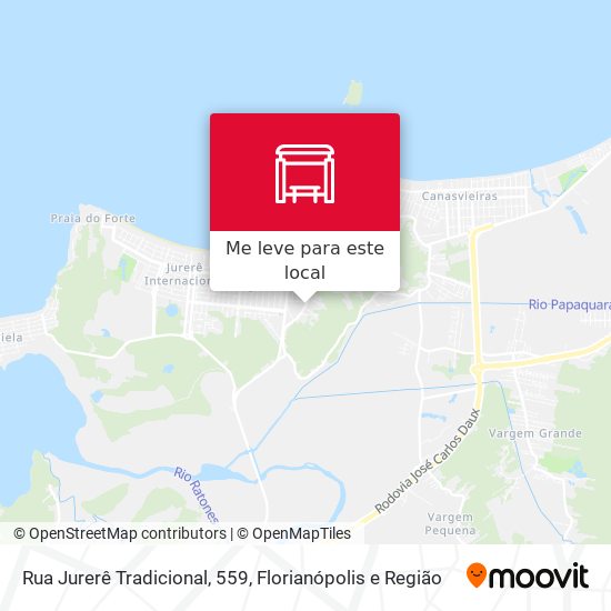 Rua Jurerê Tradicional, 559 mapa