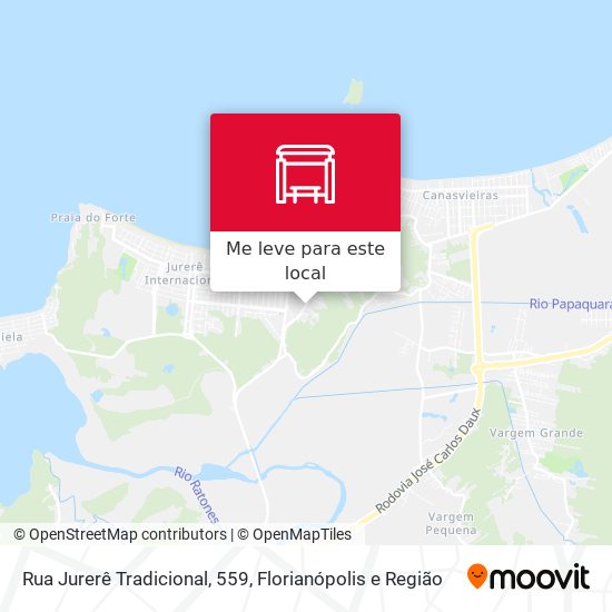 Rua Jurerê Tradicional, 559 mapa
