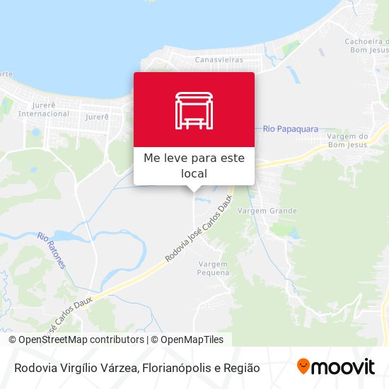 Rodovia Virgílio Várzea mapa