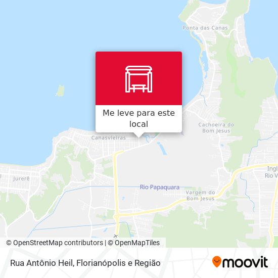 Rua Antônio Heil mapa