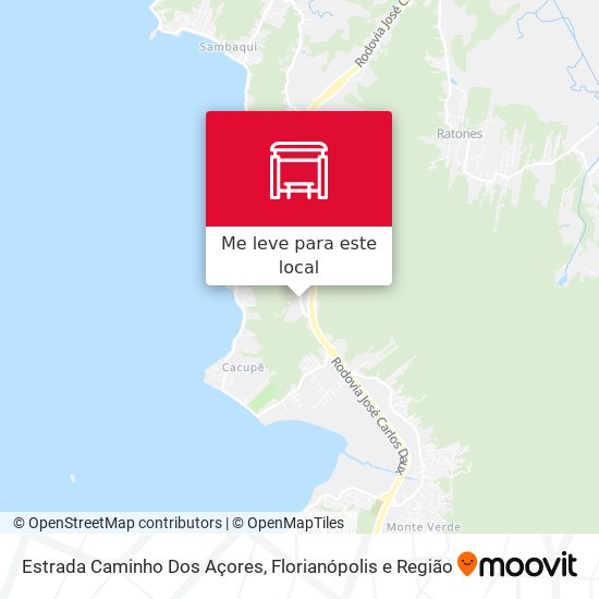 Estrada Caminho Dos Açores mapa