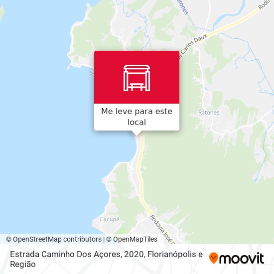 Estrada Caminho Dos Açores, 2020 mapa