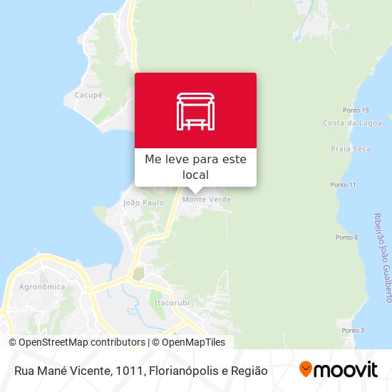 Rua Mané Vicente, 1011 mapa