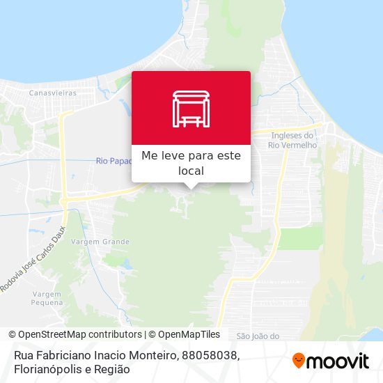 Rua Fabriciano Inacio Monteiro, 88058038 mapa
