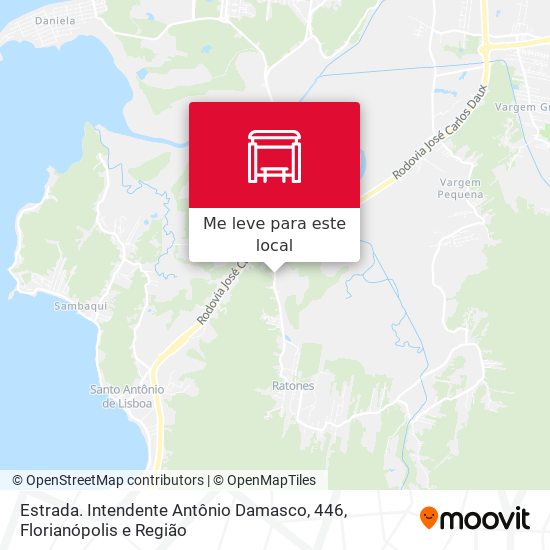 Estrada. Intendente Antônio Damasco, 446 mapa