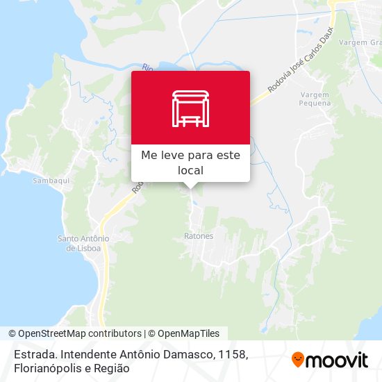 Estrada. Intendente Antônio Damasco, 1158 mapa