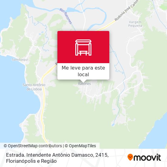 Estrada. Intendente Antônio Damasco, 2415 mapa