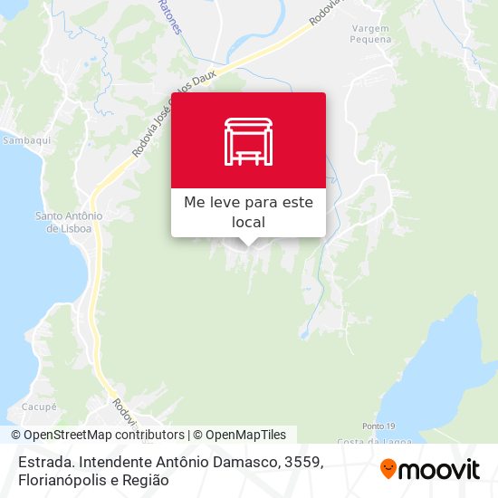 Estrada. Intendente Antônio Damasco, 3559 mapa