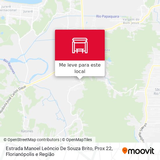 Estrada Manoel Leôncio De Souza Brito, Prox 22 mapa