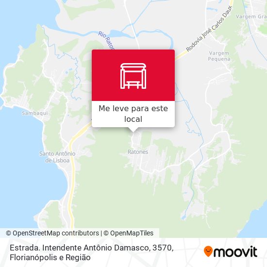 Estrada. Intendente Antônio Damasco, 3570 mapa