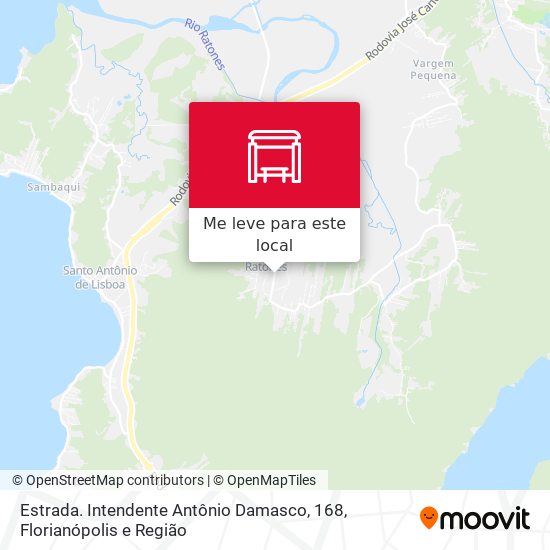 Estrada. Intendente Antônio Damasco, 168 mapa