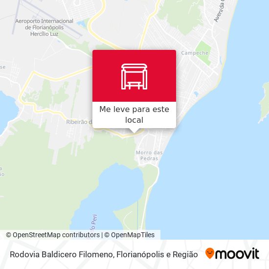 Rodovia Baldicero Filomeno mapa