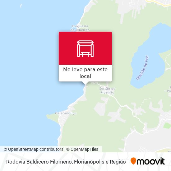 Rodovia Baldicero Filomeno mapa