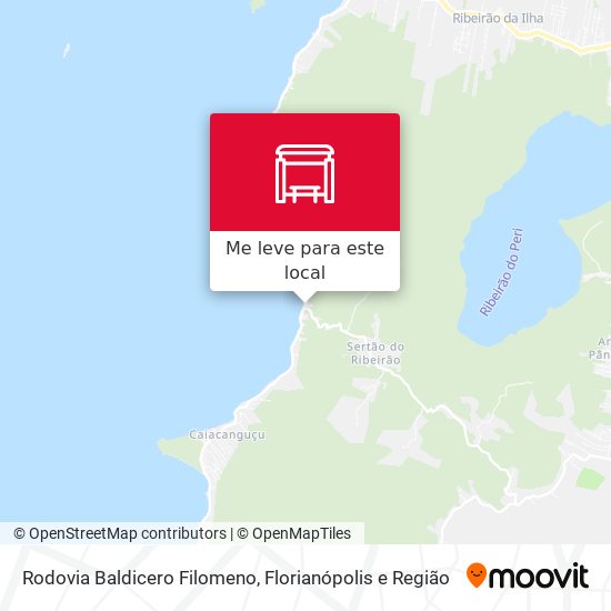 Rodovia Baldicero Filomeno mapa
